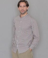 MACKINTOSH LONDON/【LEON掲載】ストレッチタイプライターストライプバンドカラーシャツ/506835786