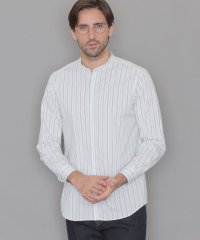 MACKINTOSH LONDON/【LEON掲載】ストレッチタイプライターストライプバンドカラーシャツ/506835786
