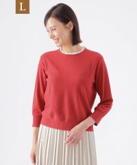 TRANS WORK(L)/【L】【ウォッシャブル】ミニブークレープルオーバーニット/506848542