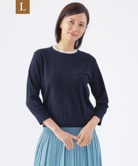 TRANS WORK(L)/【L】【ウォッシャブル】ミニブークレープルオーバーニット/506848542