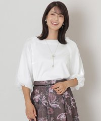 TO BE CHIC/コットンポンチコンビ プルオーバーカットソー/506848573
