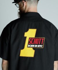 Schott/CN WORK SHIRT BORN IN NYC/CNワークシャツ ボーン インNYC/506854531