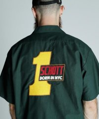 Schott/CN WORK SHIRT BORN IN NYC/CNワークシャツ ボーン インNYC/506854531