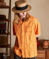 Schott/CR SHIRT "EMBROIDERY"/コットン レーヨン 刺繍シャツ/506854536