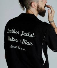 Schott/BOWLING SS SHIRT'LEATHER JACKET MAKES A MAN/ボーリングSSシャツ /506854538