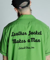 Schott/BOWLING SS SHIRT'LEATHER JACKET MAKES A MAN/ボーリングSSシャツ /506854538