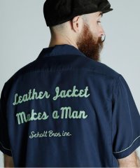 Schott/BOWLING SS SHIRT'LEATHER JACKET MAKES A/ボーリングSSシャツ レザージャケットメイクス ア マン/506854538