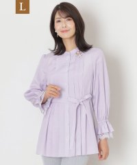 TO BE CHIC(L SIZE)/【L】ブライトクロス ロングブラウス/506856134