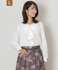 TO BE CHIC(L SIZE)/【L】ブライトクロス フリルブラウス/506856136