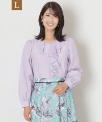 TO BE CHIC(L SIZE)/【L】ブライトクロス フリルブラウス/506856136
