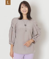TO BE CHIC(L SIZE)/【L】ブライトクロス プルオーバーブラウス/506856137