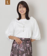 TO BE CHIC(L SIZE)/【L】コットンポンチコンビ プルオーバーカットソー/506856143