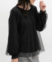 GLACIER/グラシア GLACIER チュールトップス トップス カットソー 長袖 チュール フェミニン 体型カバー/506860154