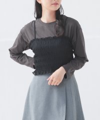 COLZA/コルザ COLZA Tシャツ付ビスチェ トップス カットソー 長袖 コットン 綿 Tシャツ ロンT/506860155