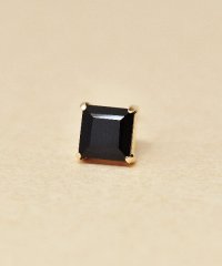 TAKE-UP/テイクアップ TAKE－UP 【 Solo Pierce】【 推しカラー】K18・K10 オニキス スクエアハーフピアス/506860614