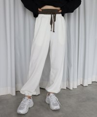 Bonjour Sagan/ボンジュールサガン BONJOUR SAGAN double waist sweat pants / ダブルウエストスウェットパンツ/506860739