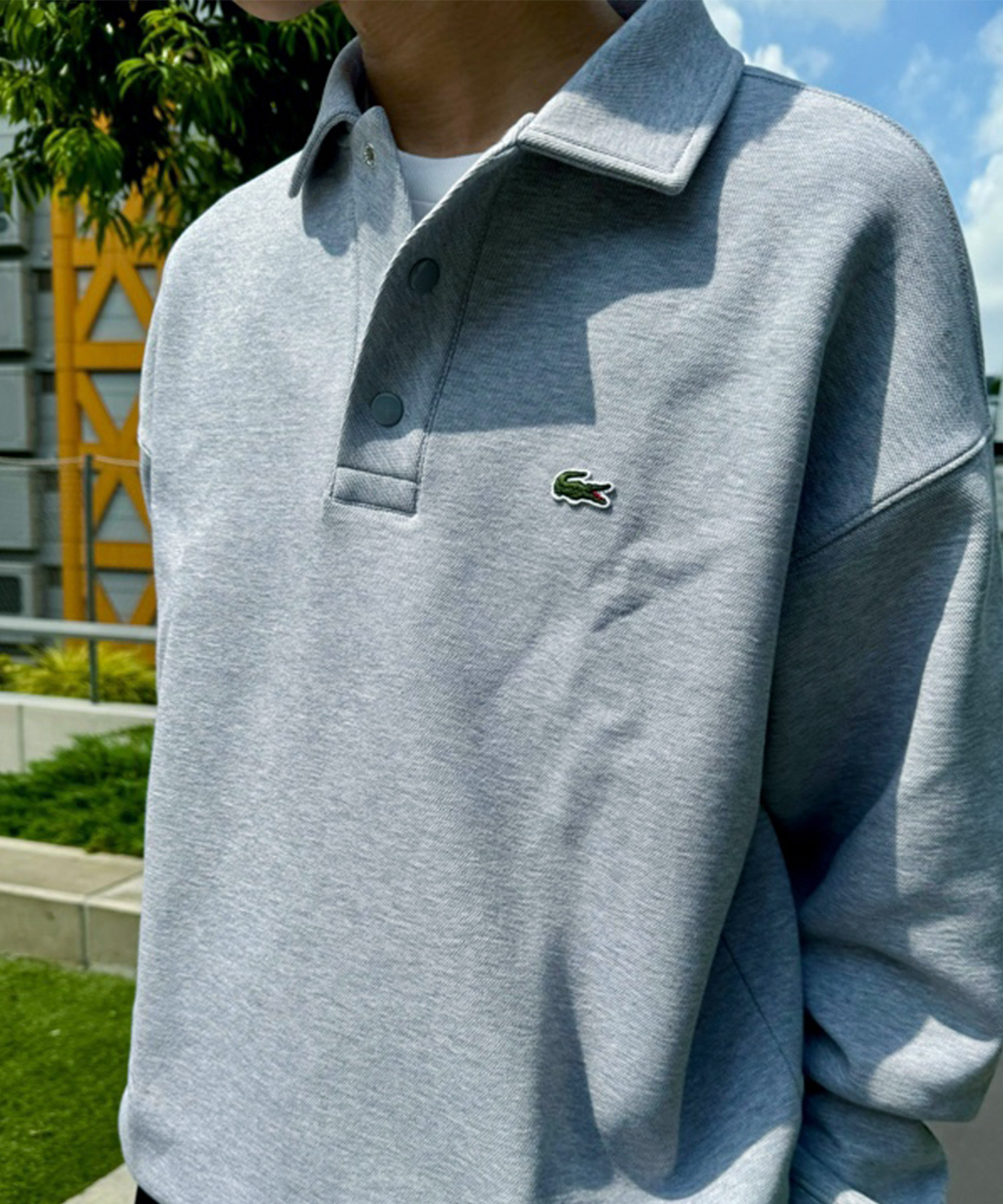 セール】ラコステ LACOSTE ダブルフェイスロングスリーブポロ