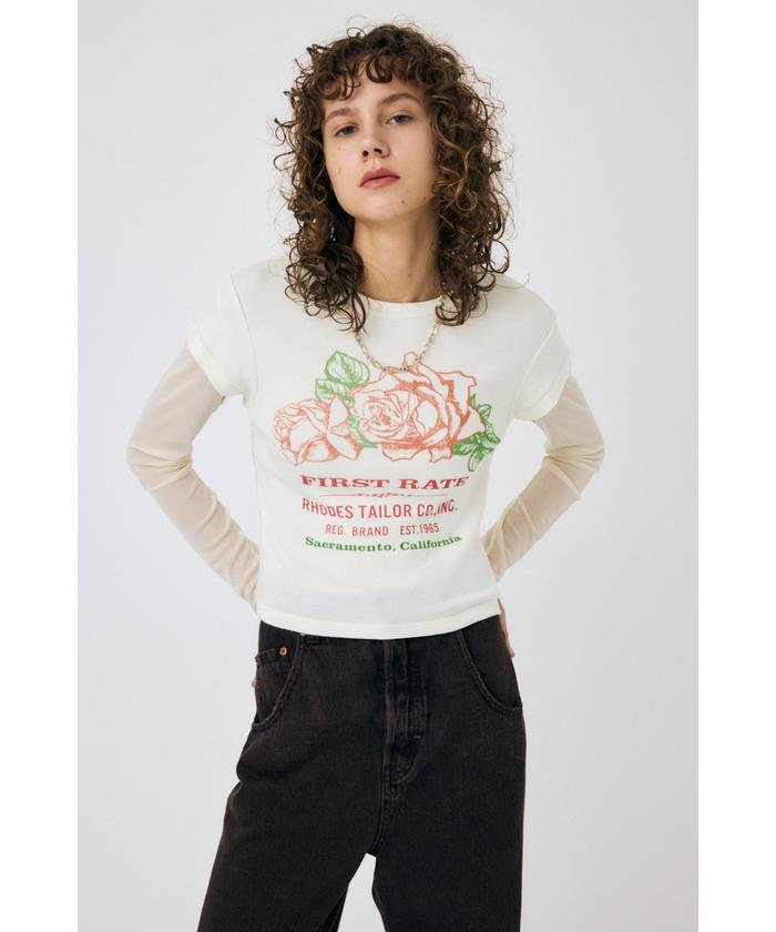 MOUSSY LAYERED GATHERED CHECK ブラウス LAYERED GATHERED