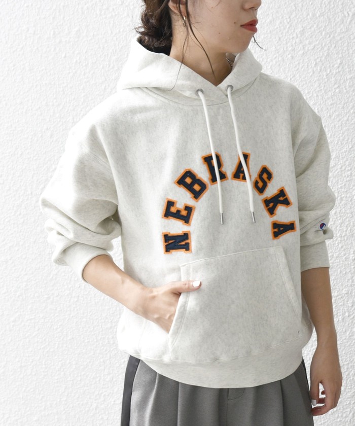 Champion:〈洗濯機可能〉リバースウィーヴロゴスウェットフードパーカー セール】Champion:〈洗濯機可能〉リバースウィーブ(R) ロゴ