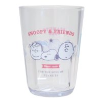 cinemacollection/シネマコレクション cinemacollection スヌーピー プラカップ クリアタンブラー370ml EVERYONE IS FRIENDS ピーナッツ カ/506861622
