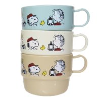 cinemacollection/シネマコレクション cinemacollection スヌーピー プラカップ コップ3個セット ENJOY WAGON ピーナッツ カミオジャパン 食器 キャラ/506861651