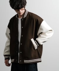 Rocky Monroe/ロッキーモンロー Rocky Monroe スタジャン ブルゾン メンズ レディース アウター ジャンパー テックメルトン オーバーサイズ PUレザー フェイク/506861771