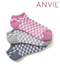 ANVIL/アンヴィル ANVIL 「消臭加工」3足セット パイル 3パック スポーツ アンクル ソックス 靴下 /3P Ankle Socks/ANS030 アンビル ア/504600520