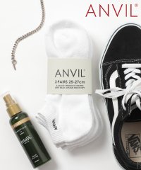 ANVIL/アンヴィル ANVIL 「消臭加工」3足セット パイル 3パック スポーツ アンクル ソックス 靴下 /3P Ankle Socks/ANS030 アンビル ア/504600520