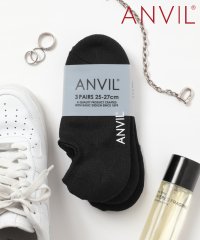 ANVIL/アンヴィル ANVIL 「消臭加工」「滑り止め付き」3足セット イン ソックス /インビジブルソックス /ANS020 消臭 靴下 アンクル丈/504600521