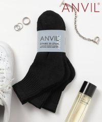 ANVIL/アンヴィル ANVIL 「消臭加工」 3足セット パイルソックス 足首丈 ショート丈 ソックス 靴下 /3P Quarter Socks ANS040 消臭加工/504600522