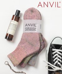 ANVIL/アンヴィル ANVIL 「消臭加工」 3足セット パイルソックス 足首丈 ショート丈 ソックス 靴下 /3P Quarter Socks ANS040 消臭加工/504600522