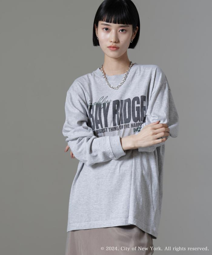 beauty:beast 20471120 COLLABORATION L/S TEE_1 BLACK×WHITE