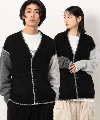 Purple & Yellow/ブランケットステッチカーディガン/506846714