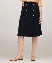 TOMMY HILFIGER/トミー ヒルフィガー TOMMY HILFIGER ゴールドボタンツイルミディスカート/506854801