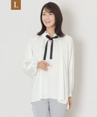 TO BE CHIC(L SIZE)/【L】サテンリボンブラウス/506856138