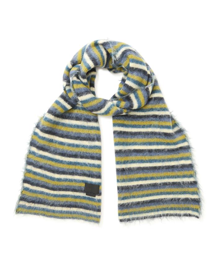 小物 yoke 22AW STILL BORDER MOHAIR LONG STOLE YOKE STILL BORDER MOHAIR LONG STOLE（yoke 22AW STILL BORDER