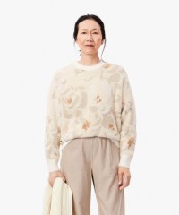 LACOSTE/ラコステ LACOSTE フローラルジャカードシャギーニットセーター/506862365