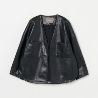HELIOPOLE/SYNTHETIC MATERIAL NO－COLLAR JACKET/506863354