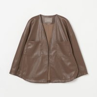 HELIOPOLE/SYNTHETIC MATERIAL NO－COLLAR JACKET/506863354