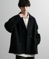 Rocky Monroe/ロッキーモンロー Rocky Monroe Pコート ダブル ショート丈 メンズ レディース アウター ジャケット ピーコート テックメルトン フェイクウール /506863402