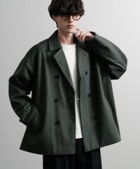 Rocky Monroe/ロッキーモンロー Rocky Monroe Pコート ダブル ショート丈 メンズ レディース アウター ジャケット ピーコート テックメルトン フェイクウール /506863402