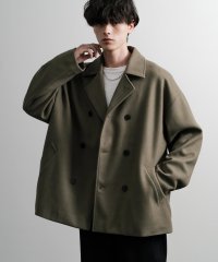 Rocky Monroe/ロッキーモンロー Rocky Monroe Pコート ダブル ショート丈 メンズ レディース アウター ジャケット ピーコート テックメルトン フェイクウール /506863402