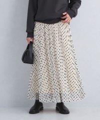 green label relaxing/［size SHORT/TALLあり］2WAY チュール ドット プリーツ スカート/506863651