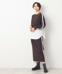 Dessin/【セットアップ企画・洗える】シャツ付きニット＆スカート/506863958