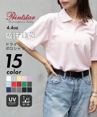 Printstar/プリントスター Printstar 吸水速乾 UVカット 4.4oz ADP ドライ ポロシャツ トップス 半袖 男女兼用 スポーツ テニス ゴルフ 00302/506515185