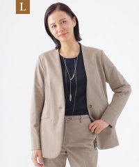 TRANS WORK(L)/【L】【美シリーズ】【弱はっ水】【防しわ】【透湿性】【ウォッシャブル】ウィンタードッツノーカラージャケット/506848525