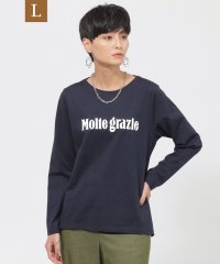 エヴェックス バイ クリツィア　Lサイズ/【L】【カタログ掲載品】【ウォッシャブル】シルケットコットンロゴプリントプルオーバーカットソー/506855931