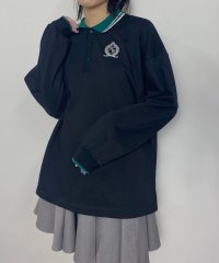 NICOLE CLUB/衿配色ポロロンＴＥＥ/506864298