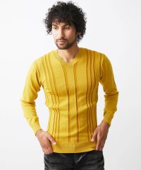MICHEL KLEIN HOMME/切り替えストレッチVネックニット/506864332