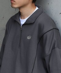 ZIP FIVE/ジップファイブ ZIP FIVE KANGOL パイピング バルーンシルエット ハーフジップ スウェット/506865215